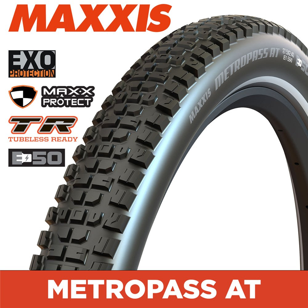 Tyre 29 x 2.40 Maxxis Metropass EXO TR E-50 Wirebead Reflective