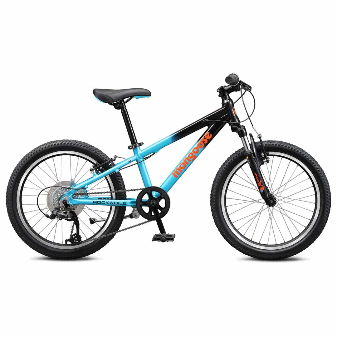 20 Mongoose Rockadile Boys 7 Speed 2025 Kids Mountain Bike Ivanhoe Cycles