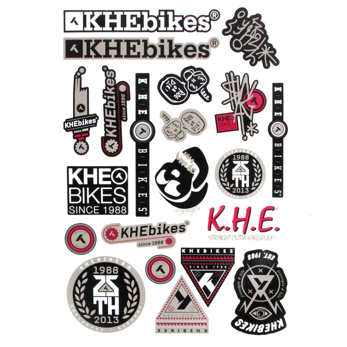 KHE Bikes Sticker Set 21pc