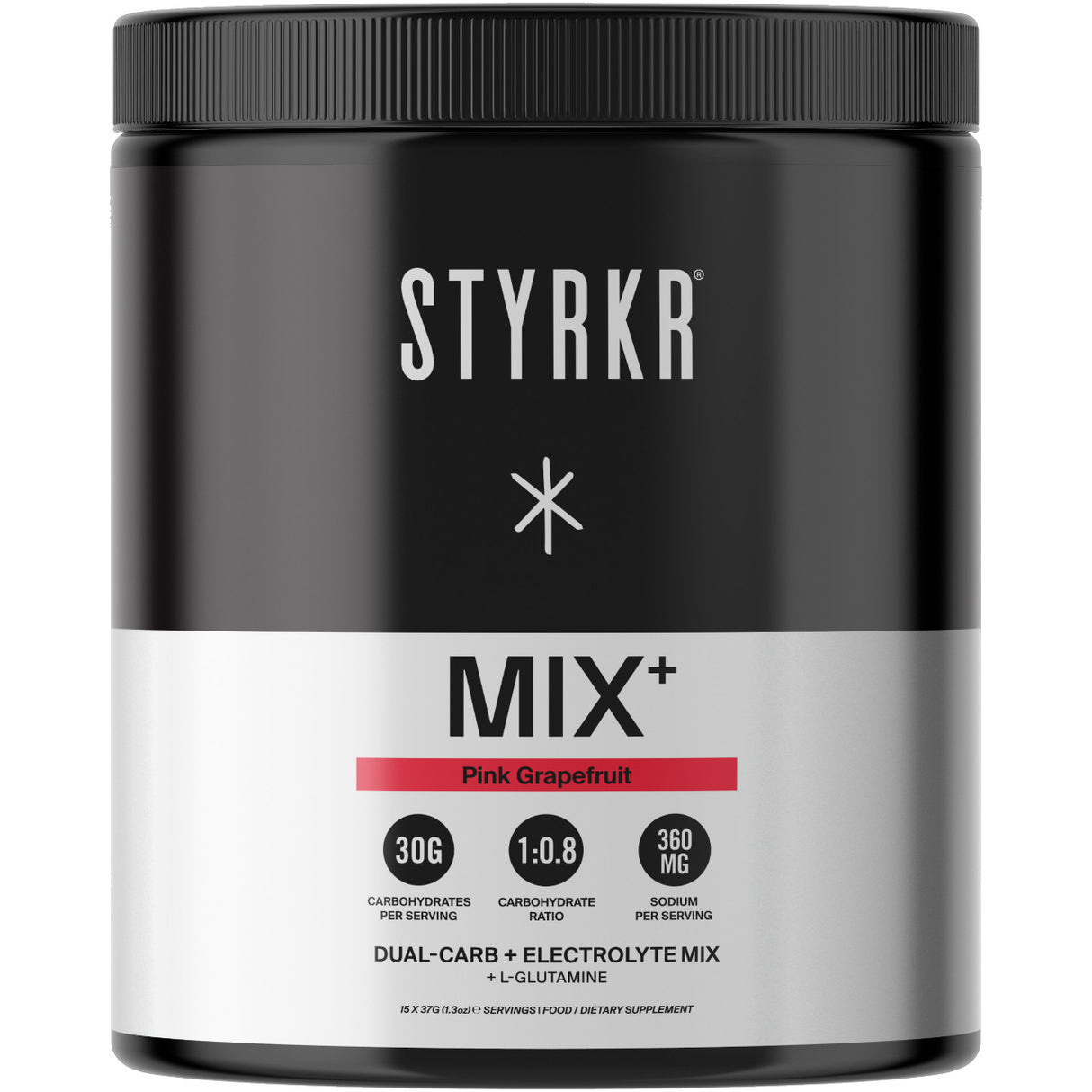 Styrkr Mix+ Pink Grapefruit Dual-Carb & Electrolyte Drink Mix 555g