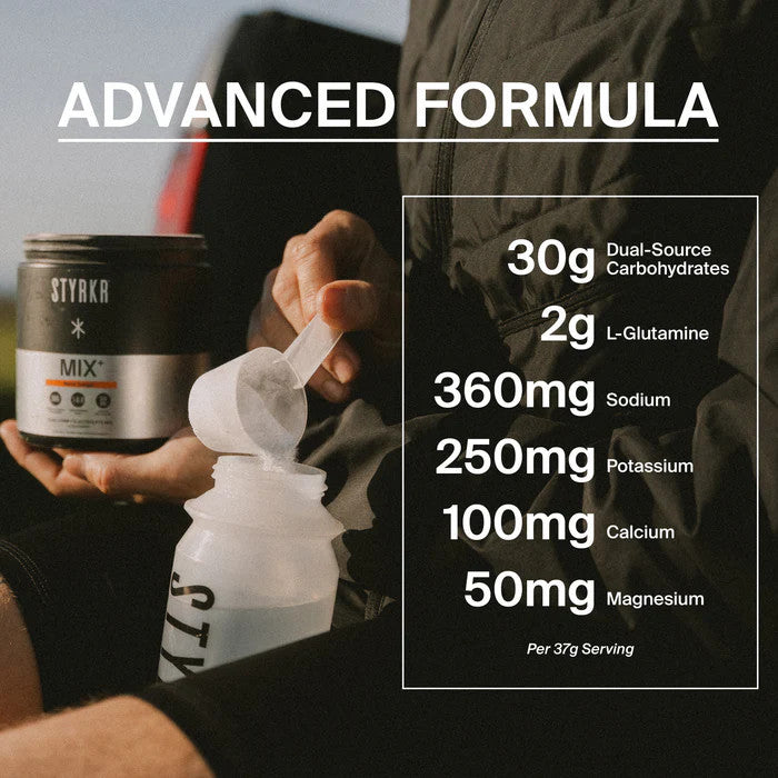 Styrkr Mix+ Lime Mint Dual-Carb & Electrolyte Drink Mix 537g