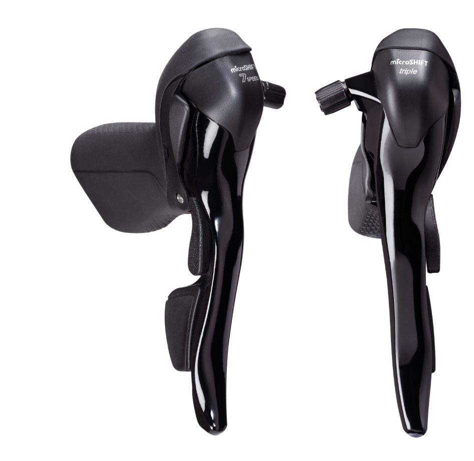 Shifter Microshift Drop Bar Shifter SB-R373 2x7 Pair (Shimano Road)