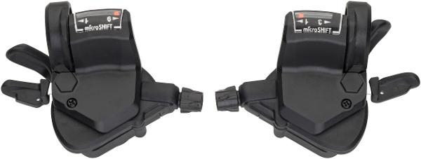 Shifter Microshift Thumb Tap Mezzo TS39 2x9 Pair (Shimano Mountain)
