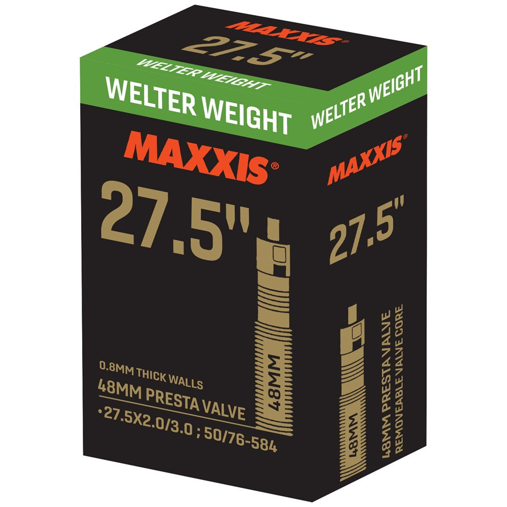 Tube 27.5 x 2.0-3.0 Maxxis Welterweight 48mm Presta Valve Removable Core