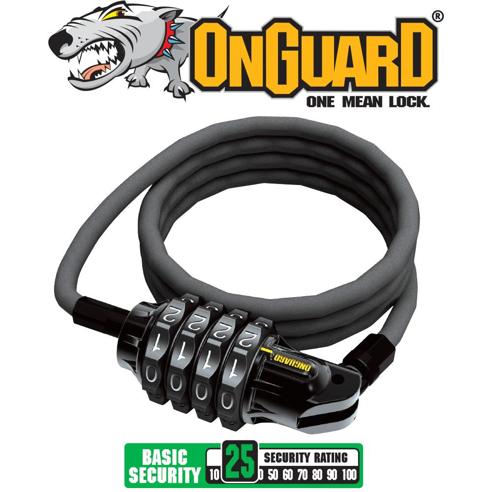 OnGuard Terrier 8061 Combination Cable Lock 120cm x 6mm