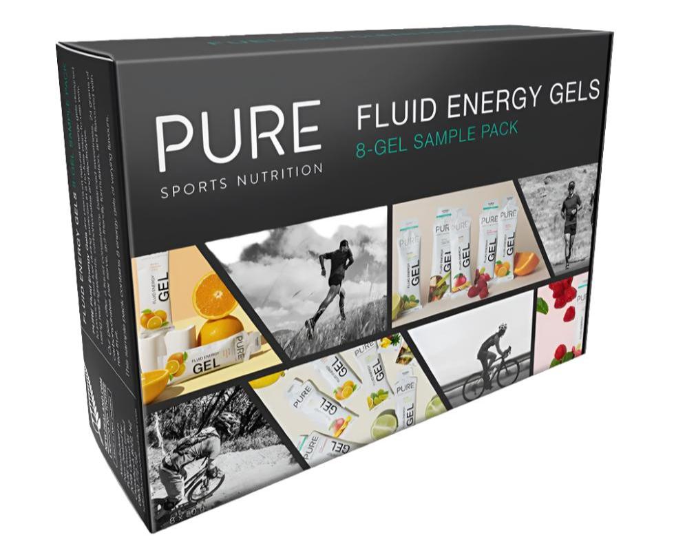 PURE Fluid Energy Gel 50g x 8 Sample Pack