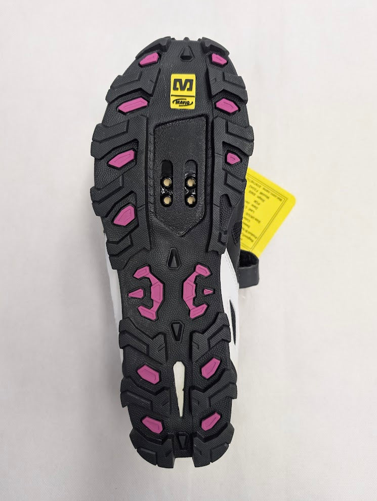 Mavic Zoya Womens MTB Shoes Black/White/Purple 38 2/3 (Sample)