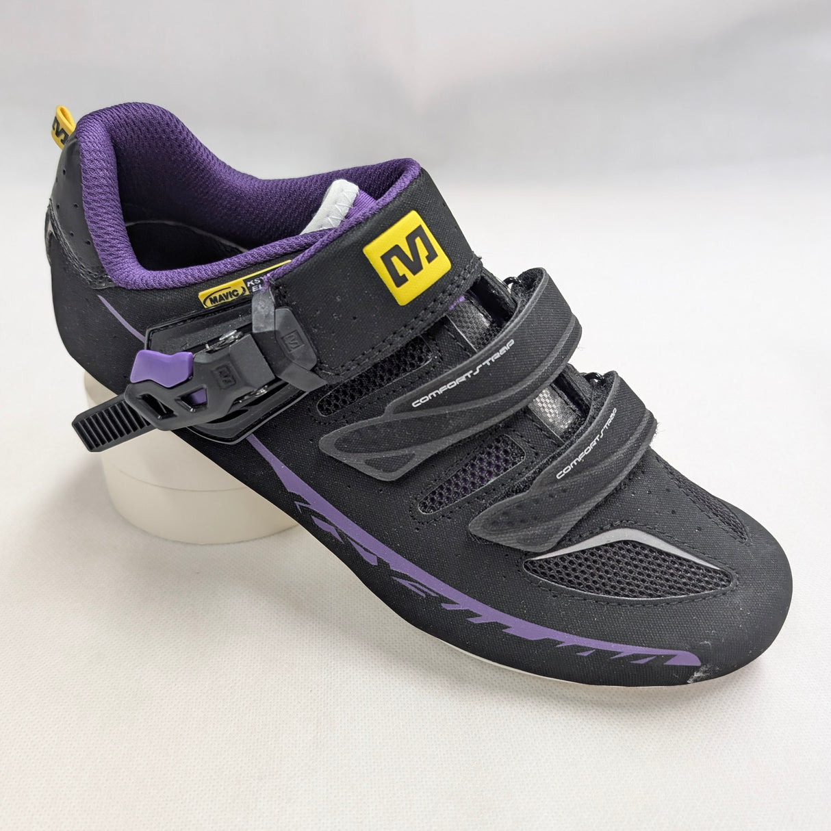 Mavic Ksyrium Elite Womens Road Shoes Black/White/Purple 38 2/3 (Sample)