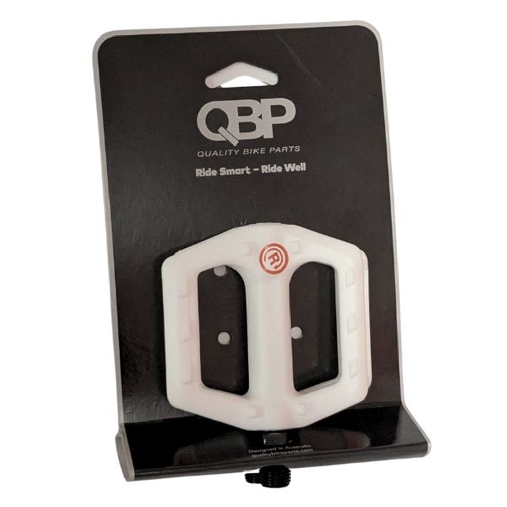 QBP Kids Pedals 1/2" White 80x85mm