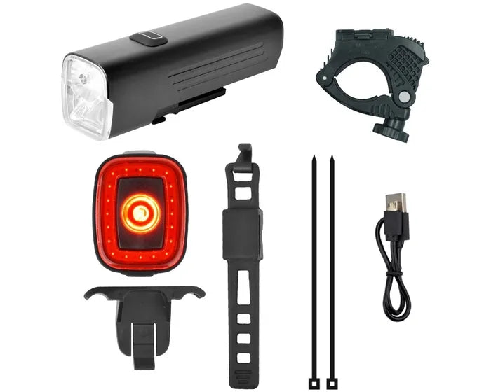 QBP Chaser 1000 Lumen + Smart Cube 50 Lumen Lightset (brake sensor) kit