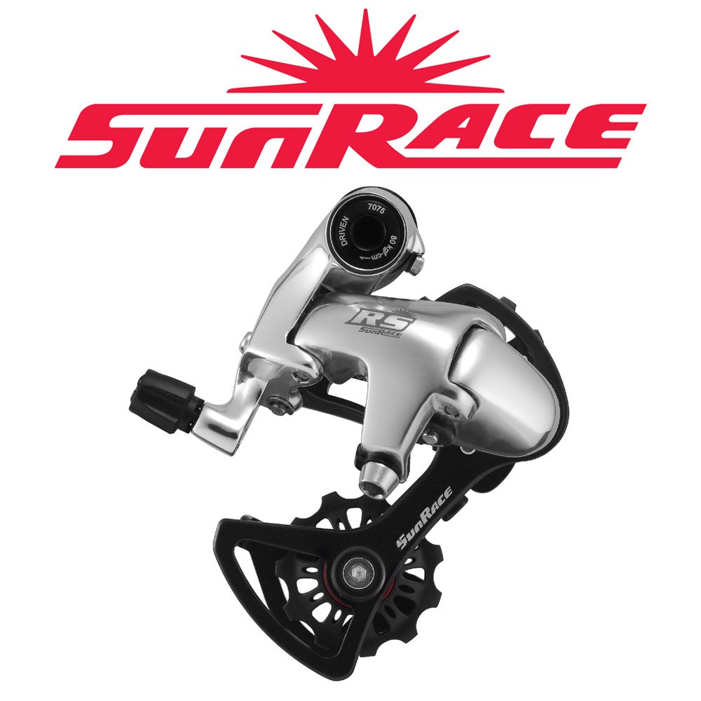Rear Derailleur 9/10 Speed Sunrace RS2 Short Cage Silver