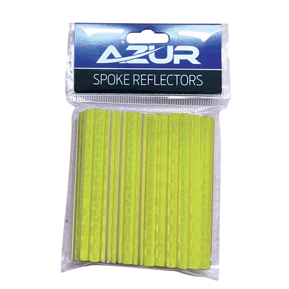 Azur Safety Spoke Reflectors Yellow 36pcs