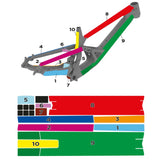 Slicy Sublimistick Frame Protection Enduro DH Matte Clear