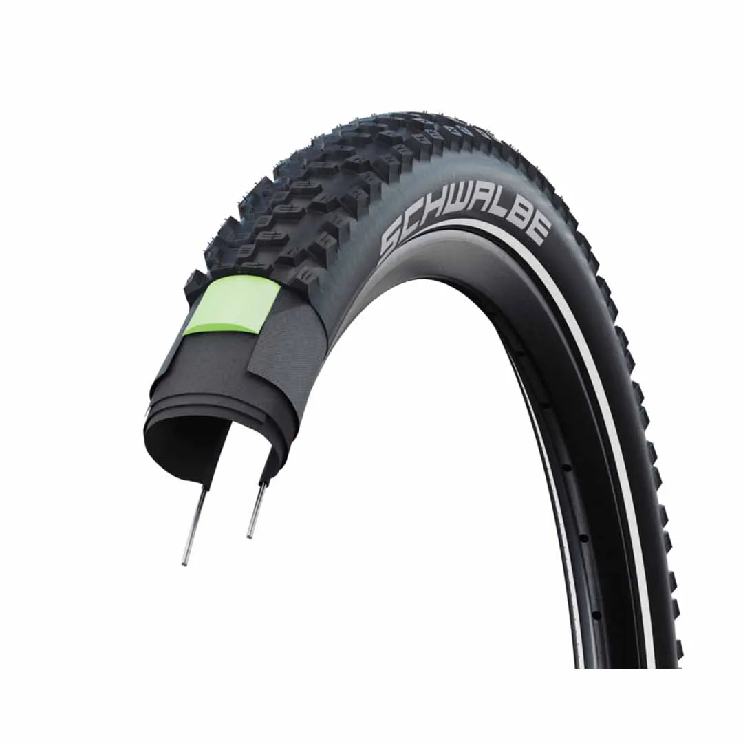 Tyre 29 x 2.25 Schwalbe Smart Sam Plus Wirebead Black Reflective