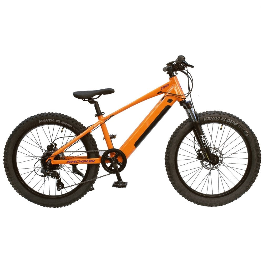 Shogun Zippy 24 kids e-bike in orange