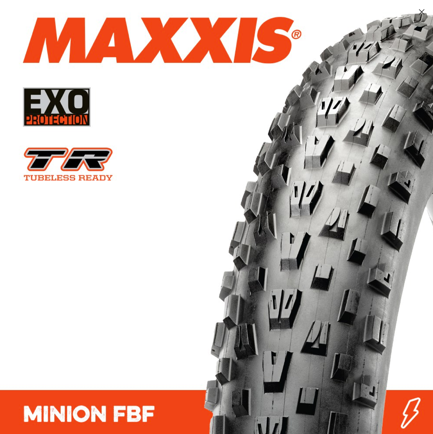 Tyre 27.5 x 3.80 Maxxis Minion FBF Fat EXO TR Folding 120TPI