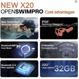 QBP Bone Conduction X20 Bluetooth Headphones
