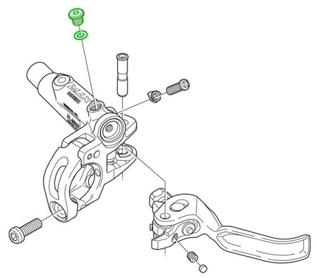 Disc Brake P Shimano Bleed Screw & O-Ring (Y8V398010)