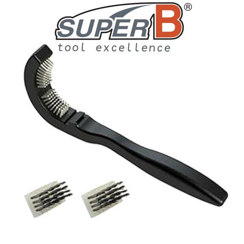 Tool Super B Multi Purpose Brush Hard/Soft Bristle (TB-1718)