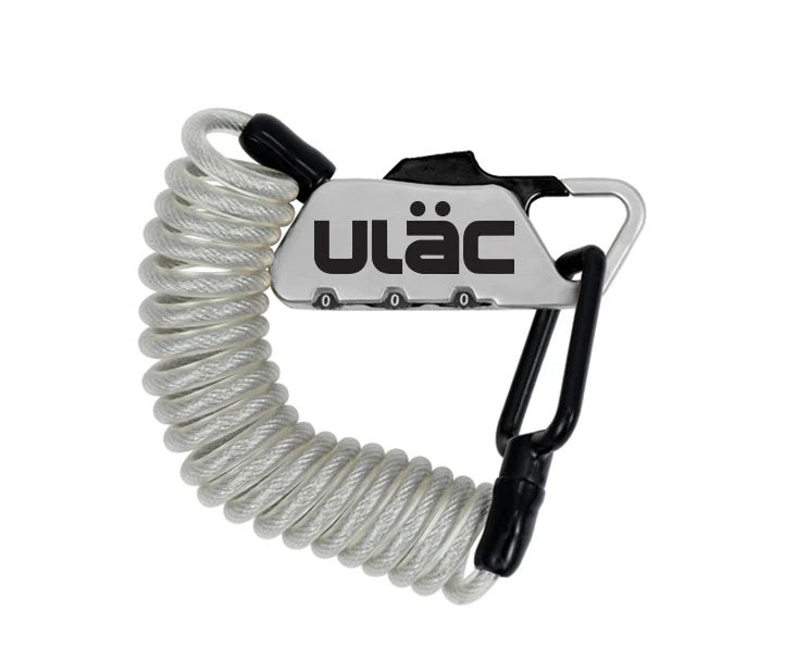 ULAC Piccadilly Carabiner Cable Bike Lock silver