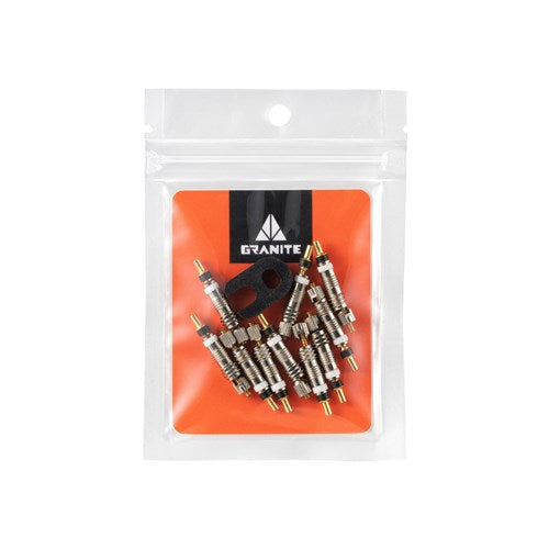 Granite Presta Valve Core 10 Piece Pack