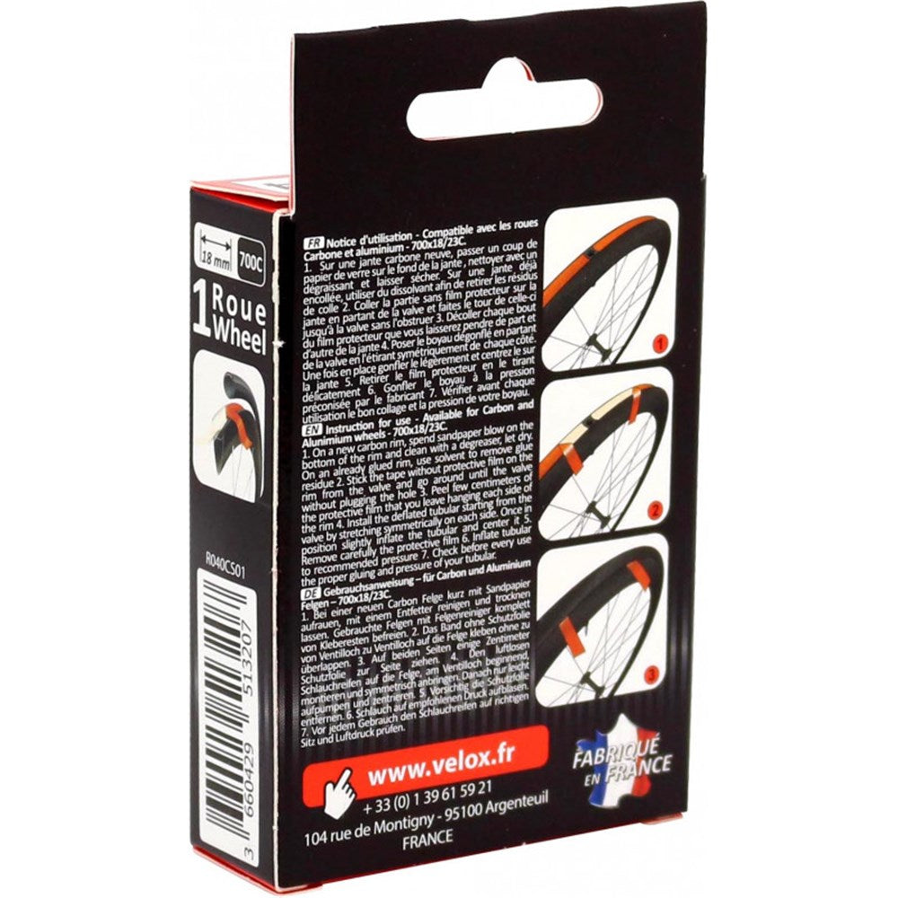 Velox Double Sided Tubular Rim Tape 18mm x 2m