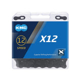 Chain 12 Speed KMC X12 1/2" x 11/128" 126L Black