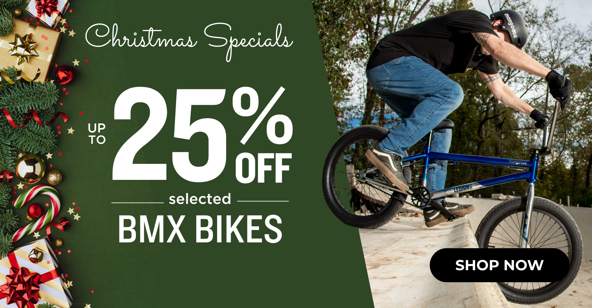 Xmas Specials: Up to 25% off BMX Bikes