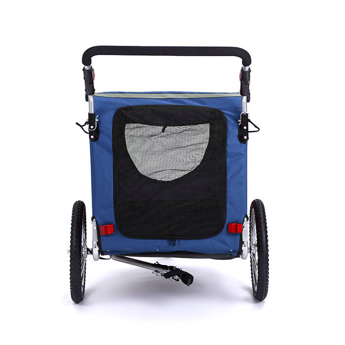 Pet Carrier 2-in-1 Jogger/Trailer Steel Frame Blue