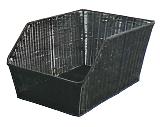 BPW Wicker Rattan Rear Basket Black (8862A)