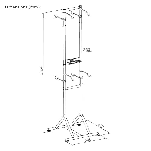 Bike Rakz Floor Bike Stand (4 Bike)