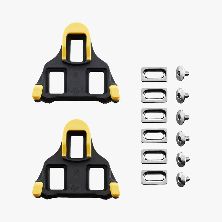 Shimano SM-SH11 SPD-SL Cleats - 6 Degree Float (Yellow)