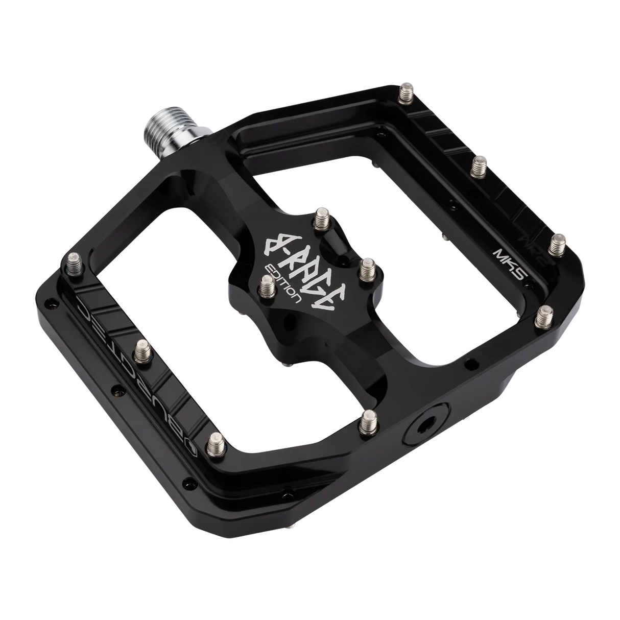 Burgtec Penthouse Flat MK5 B-Rage Edition Pedals in Black