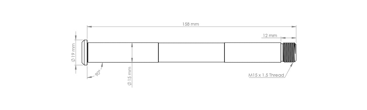 Burgtec Rockshox Thru-Axle Front 15x110mm Boost