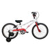 Byk E350 18-inch kids bike in white with red highlights