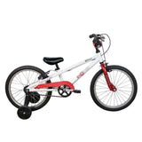 Byk E350 18-inch kids bike in white with red highlights