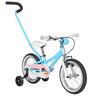 ByK E-250 14-inch Kids Bike, sky blue and pink with push handle