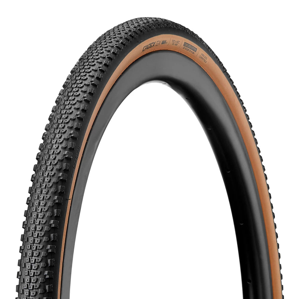 Cadex GX Tubeless Gravel tyre in Tanwall