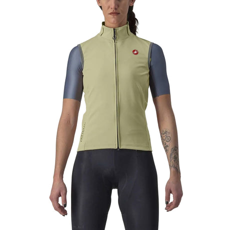Castelli Perfetto RoS 2 Womens Vest in Green Tea colour