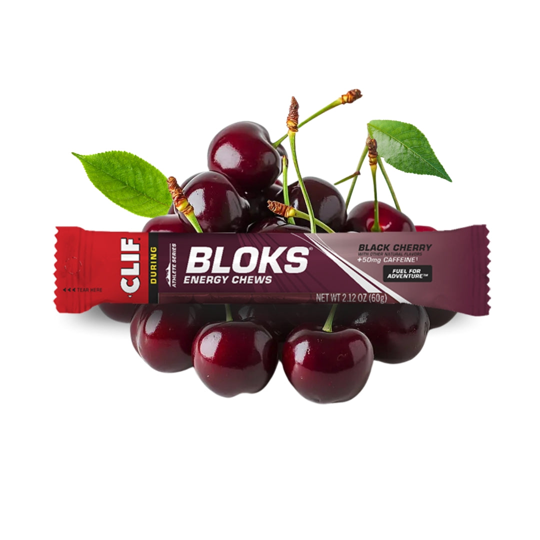 CLIF Shot Bloks Energy Chews - Black Cherry | Ivanhoe Cycles
