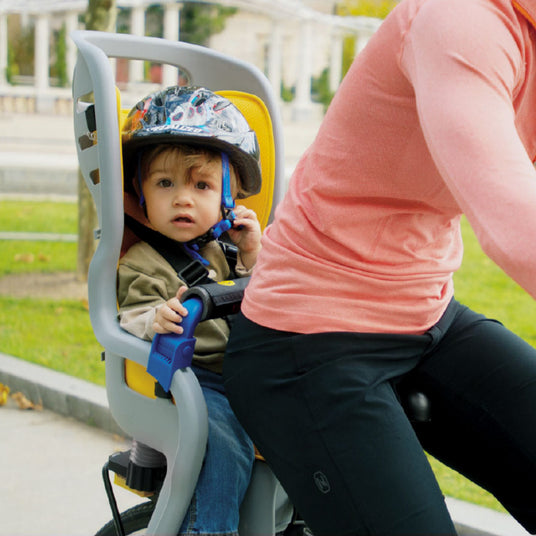 Topeak BabySeat II with a child