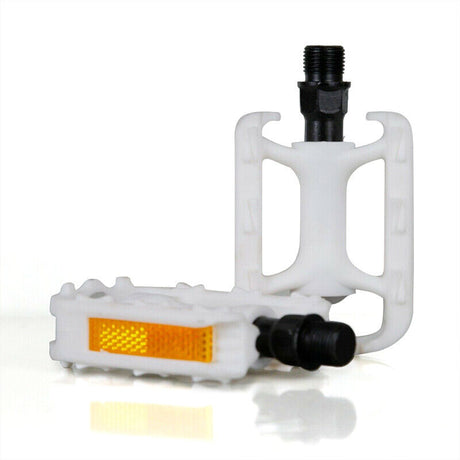 Bikes-Up Plastic 1/2" Kids Pedals White