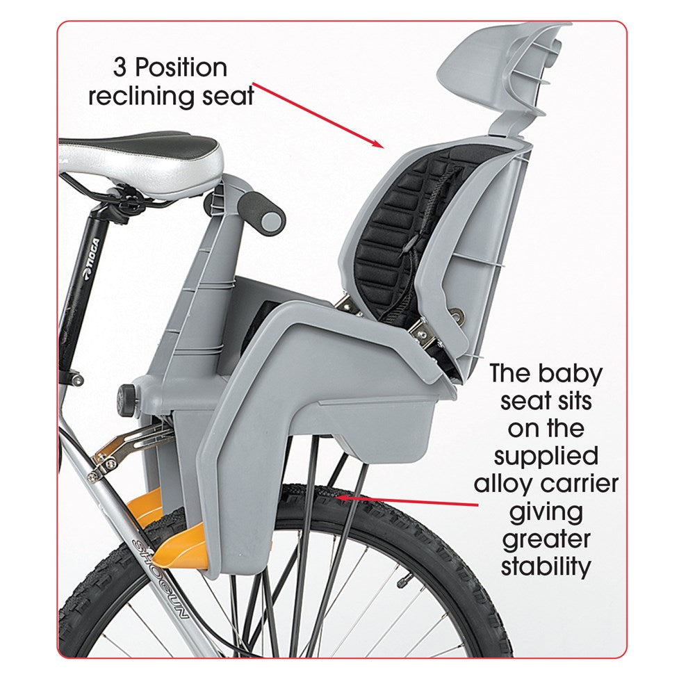 Beto Deluxe Baby Seat with Rack (For 700c Non-Disc)