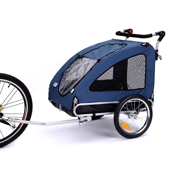 Pet Carrier 2-in-1 Jogger/Trailer Steel Frame Blue