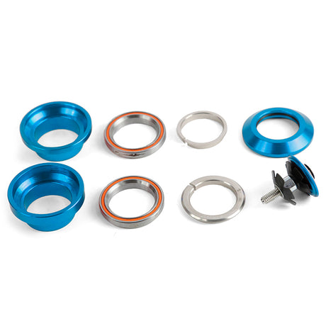 Headset Neco Alloy 1 1/8" Threadless 34mm Sealed Bearing - Blue