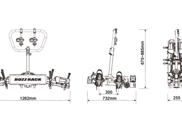 BuzzRack E-Scorpion 2 XL Car Rack (2 Bike)