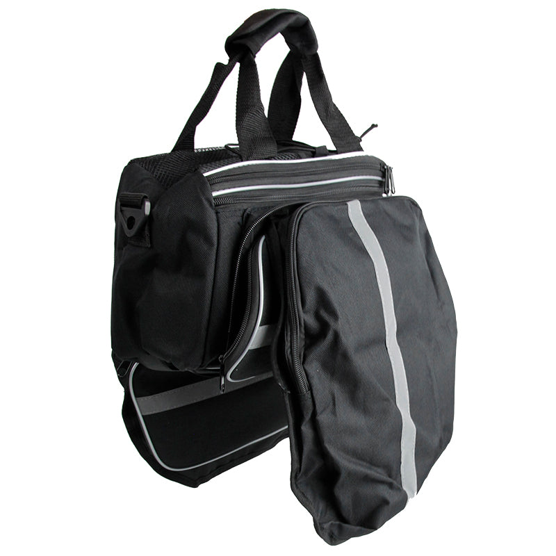 Azur Bike Racks Azur Expandable Rack Top Bag 11.7L - Black | Ivanhoe Cycles