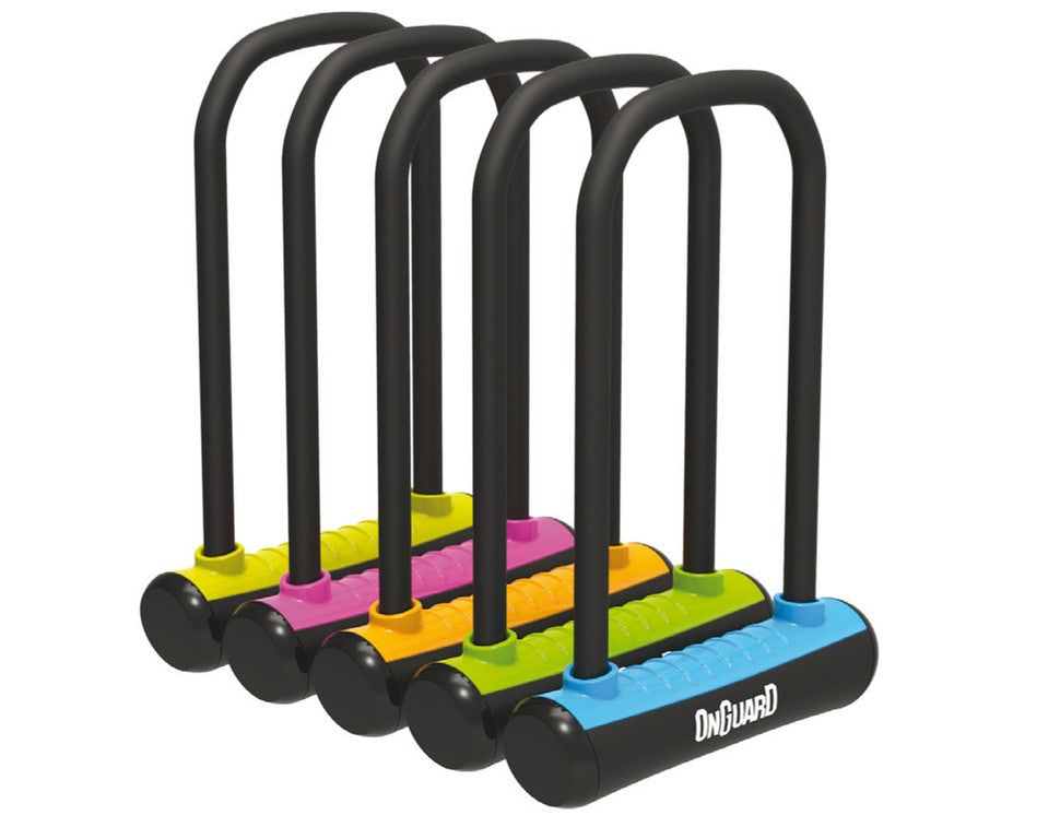 OnGuard 8155 Neon 140mm Key U-Lock (Assorted Colours)