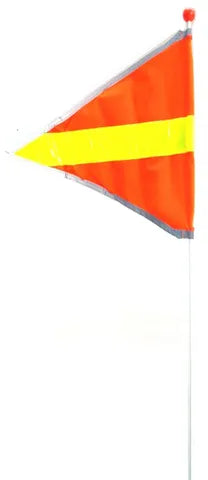 Safety Flag with Hi-Vis Strip