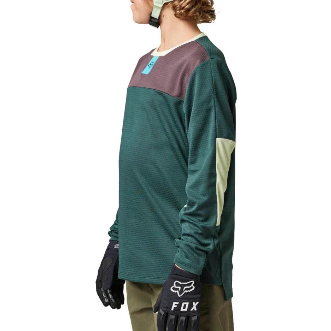 Fox Youth Defend Long Sleeve Jersey (2022)